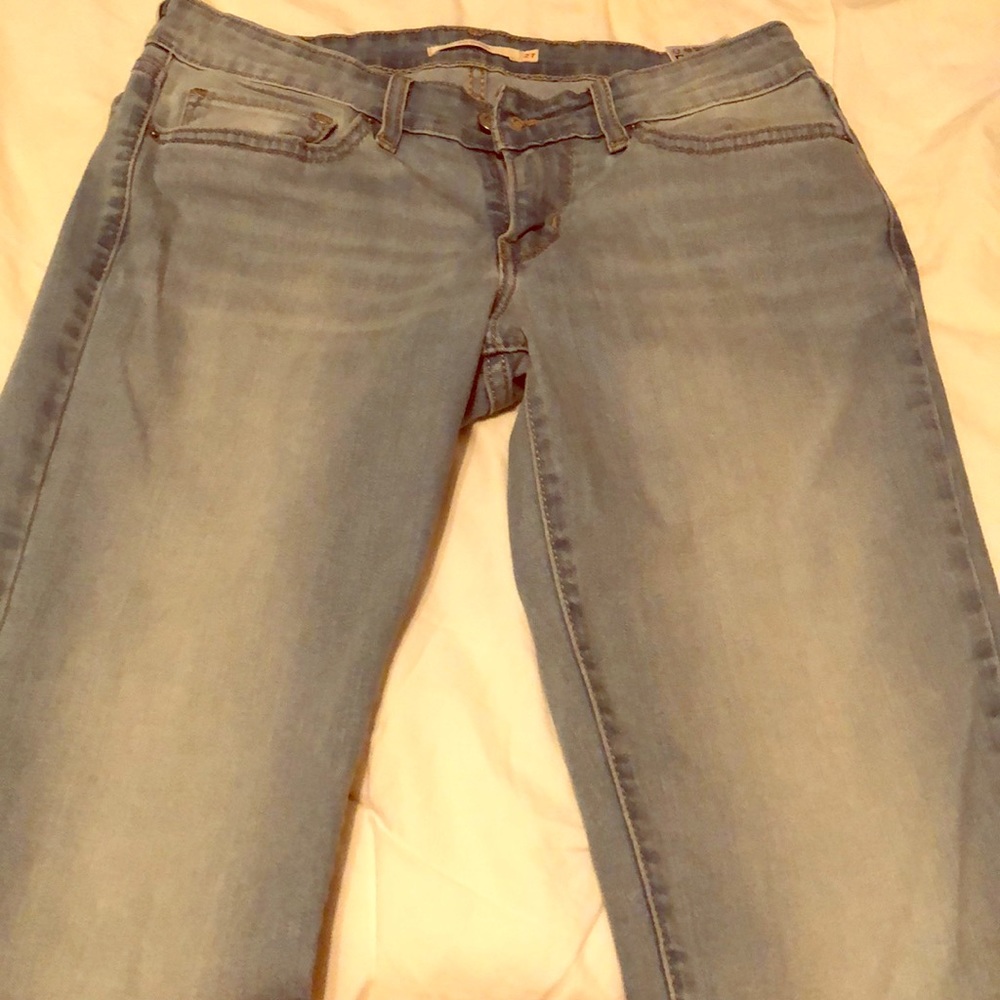 Light Blue 711 Skinny Jeans
